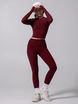 Thumbnail 2 of Halo Long Sleeve Baby Tee - Vineyard, 2 of 11