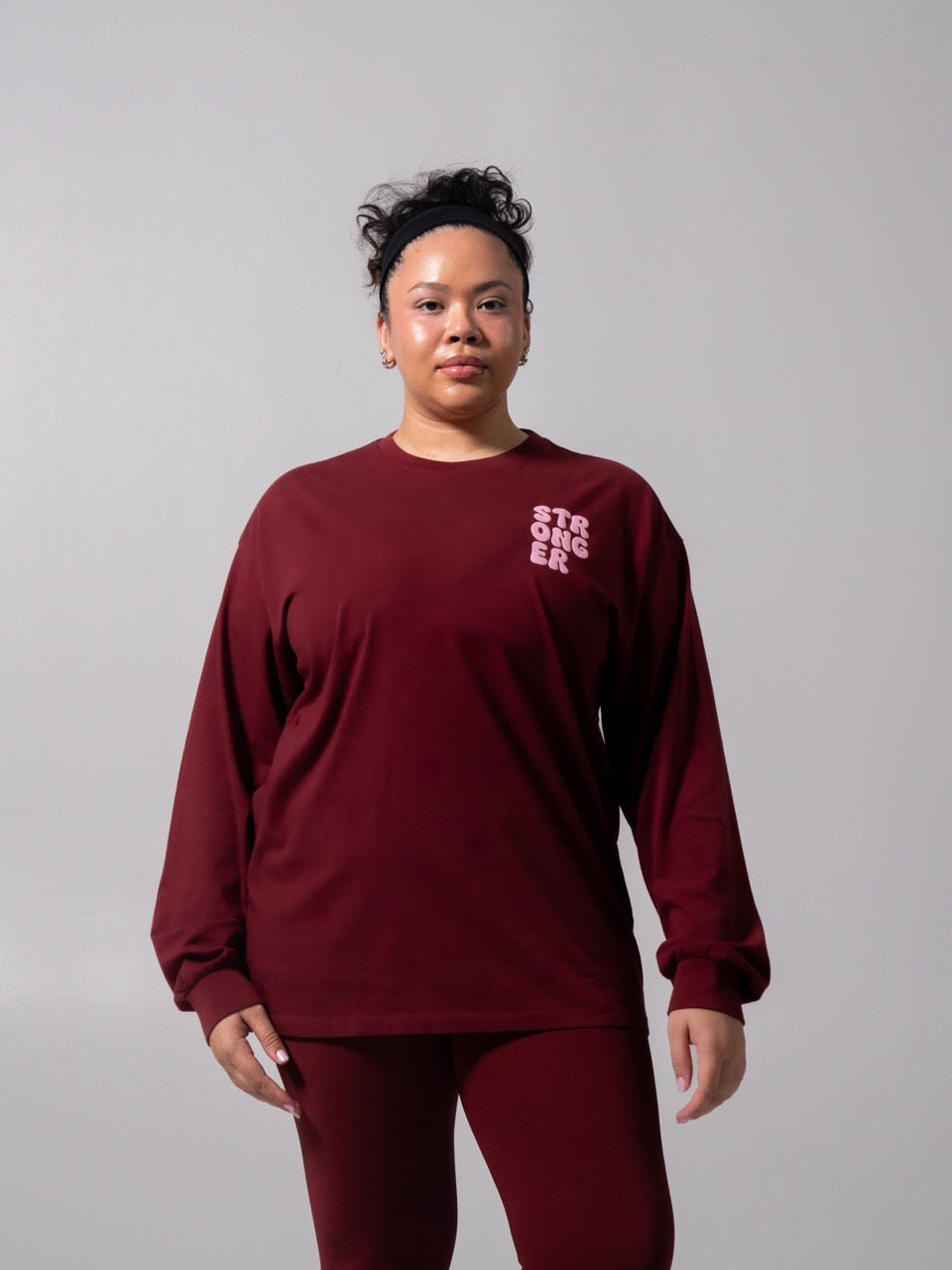 Stronger Long Sleeve Tee - Vineyard