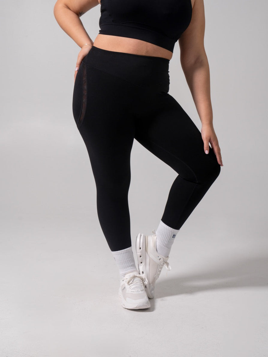 Aspire Airbrush Legging - Onyx Black