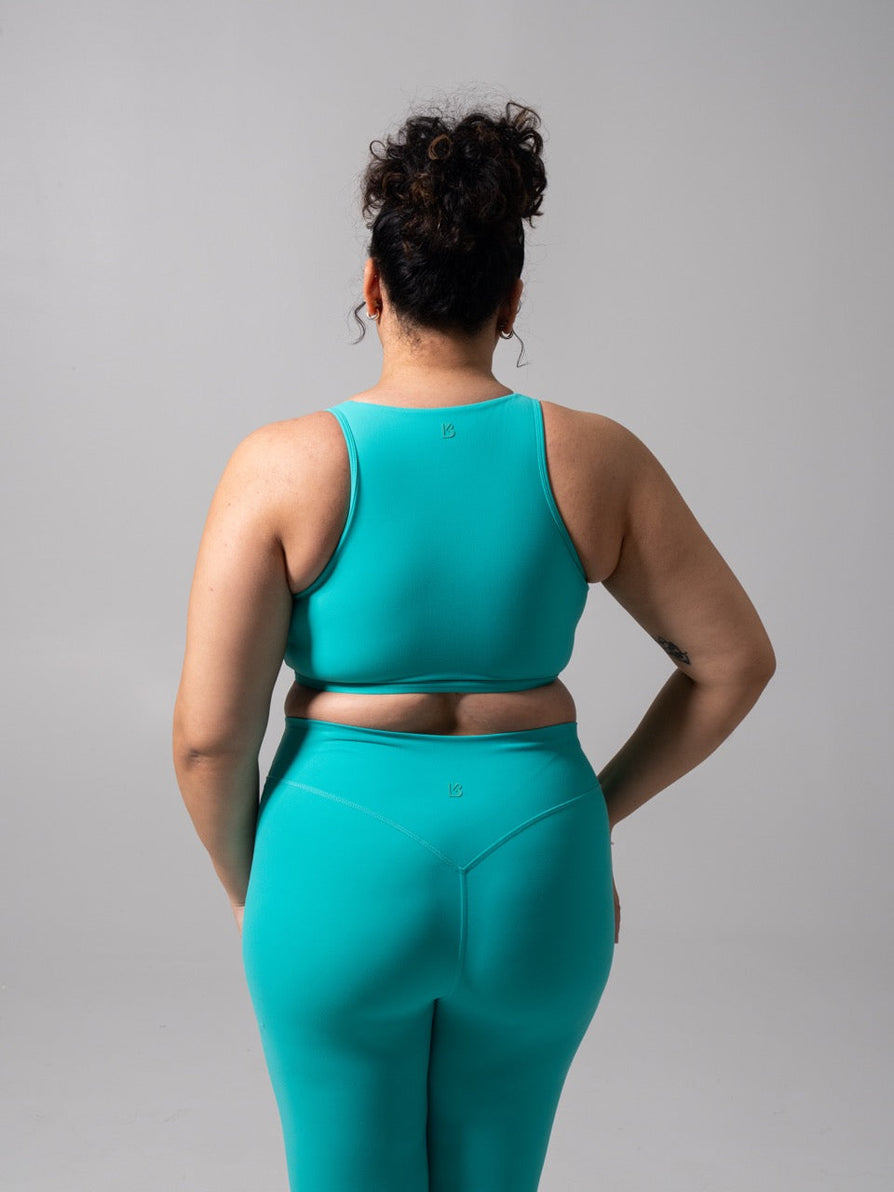 Twist Fit Sports Bra - Teal Me Later