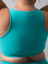 Thumbnail 3 of Twist Fit Sports Bra - Teal Me Later, 3 of 5