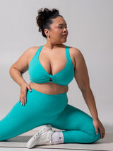 Thumbnail 5 of Twist Fit Sports Bra - Teal Me Later, 5 of 5