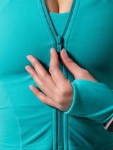 Thumbnail 10 of Rosa Waist Length Jacket - Teal Me Later, 10 of 13