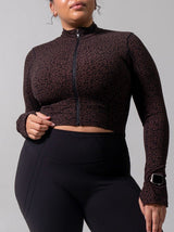 Thumbnail 1 of Rosa Waist Length Jacket - Leopard Print, 1 of 8