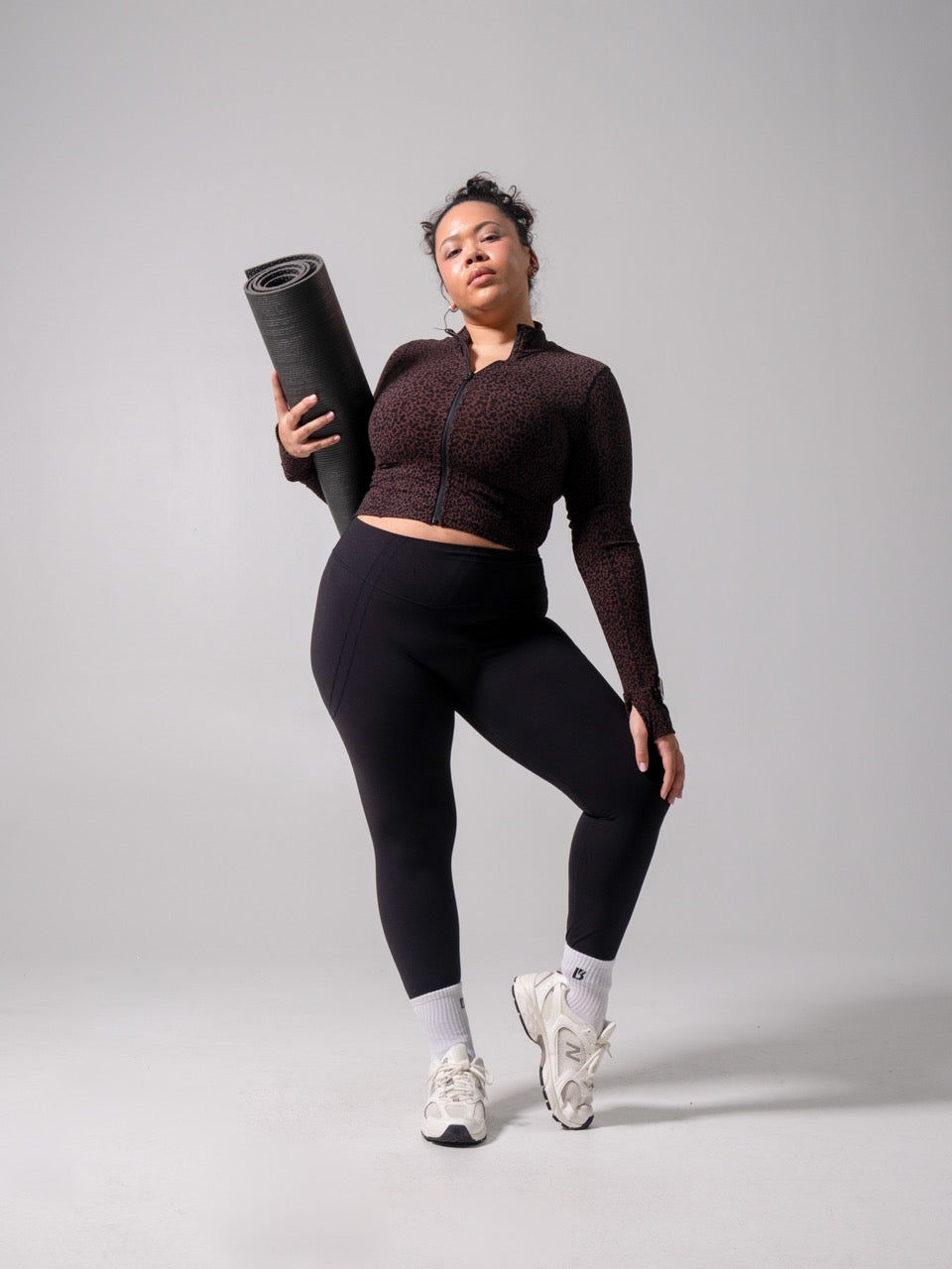 Rosa Waist Length Jacket - Leopard Print