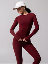 Thumbnail 1 of Halo Long Sleeve Hip Tee - Vineyard, 1 of 7