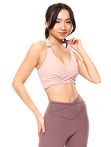Thumbnail 1 of Candy Wrap Sports Bra - Berry Ice, 1 of 9