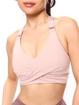 Thumbnail 4 of Candy Wrap Sports Bra - Berry Ice, 4 of 9