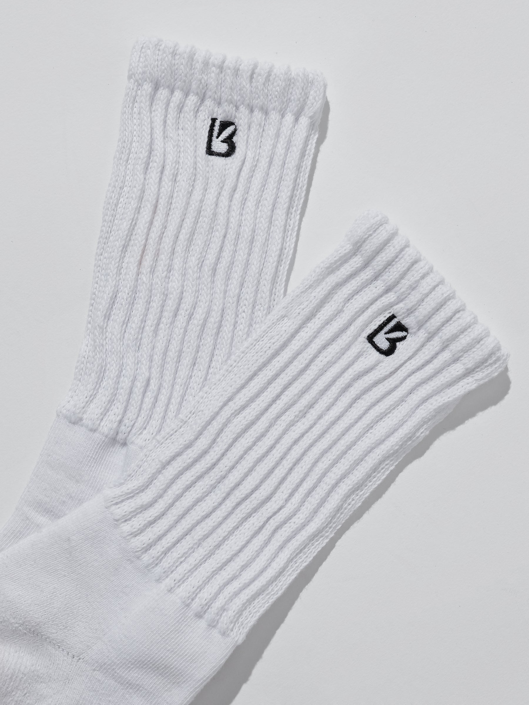 Scrunch Socks - White/Black