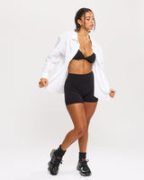 Thumbnail 4 of Boyfriend Button Up Shirt - White, 4 of 9