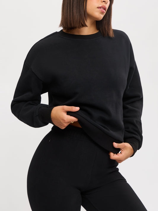 Cloud Crew Pullover - Onyx Black