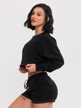 Thumbnail 3 of Wildest Dreams Crop - Black, 3 of 6
