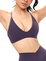 Thumbnail 4 of Girlfriend Reversible Sports Bra - Hush Berry and Purple Shadow, 4 of 8