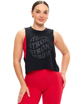 Thumbnail 5 of Globe Crop Tank - Black, 5 of 5