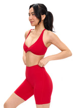Thumbnail 6 of Glow Sports Bra - Lipstick Red, 6 of 7