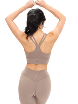 Thumbnail 3 of Bloom Sports Bra - Chai Latte, 3 of 5
