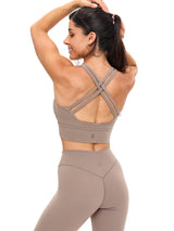 Thumbnail 5 of Rosa Sports Bra - Chai Latte, 5 of 5
