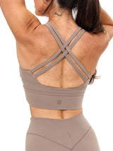 Thumbnail 4 of Rosa Sports Bra - Chai Latte, 4 of 5