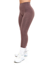 Thumbnail 3 of Dream Heathered Legging - Mocha Berry, 3 of 4