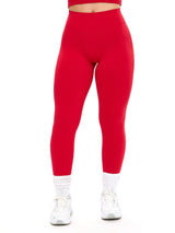 Thumbnail 4 of Aggressive Scrunch Legging - Lipstick Red, 4 of 7