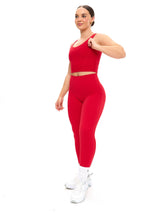 Thumbnail 3 of Aggressive Scrunch Legging - Lipstick Red, 3 of 7