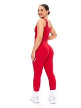 Thumbnail 2 of Aggressive Scrunch Legging - Lipstick Red, 2 of 7