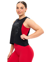 Thumbnail 3 of Globe Crop Tank - Black, 3 of 5