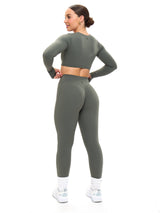 Thumbnail 8 of Aggressive Scrunch Legging - Shadow Sage, 8 of 8