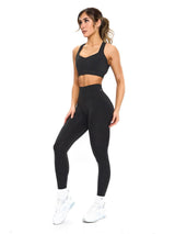 Thumbnail 2 of Vida Seamless Sports Bra - Charcoal, 2 of 7