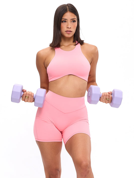 Curve Sports Bra - Guava