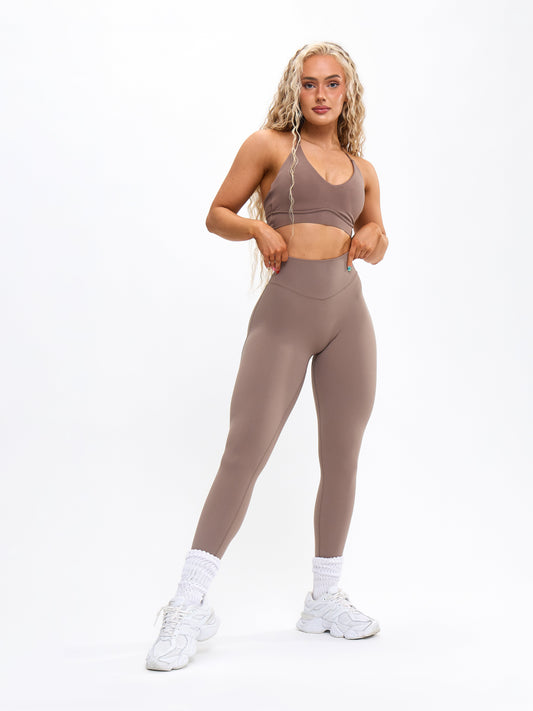 Aggressive Scrunch Legging - Chai Latte