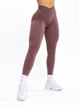 Thumbnail 5 of Snatched Seamless Legging - Mocha Berry, 5 of 6
