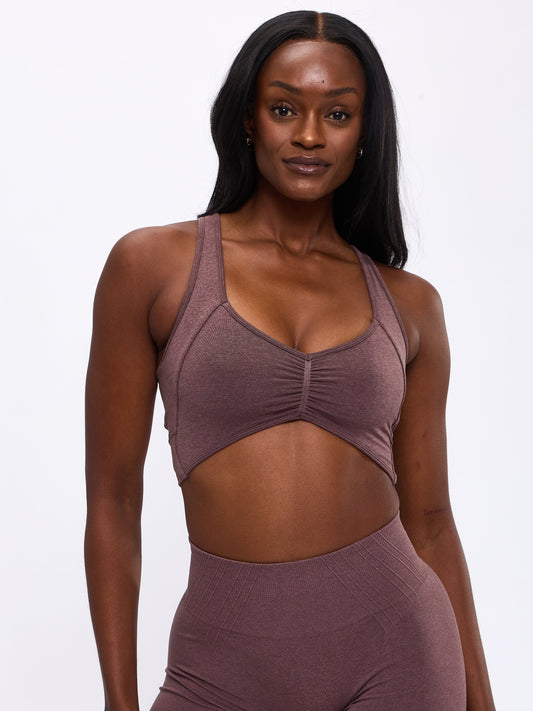 Form Reversible Seamless Sports Bra - Mocha Berry