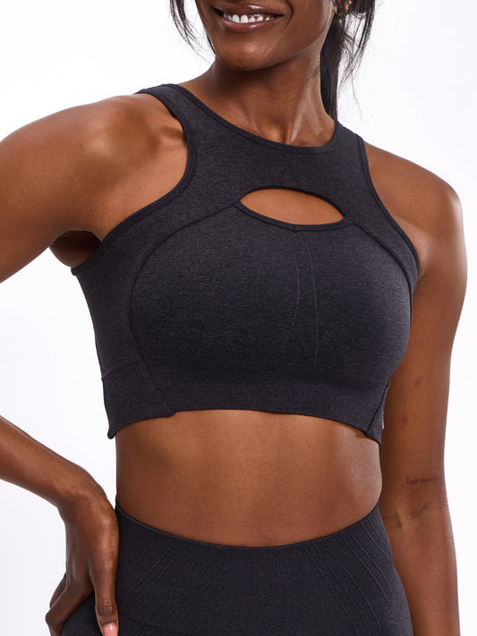 Form Reversible Seamless Sports Bra - Charcoal