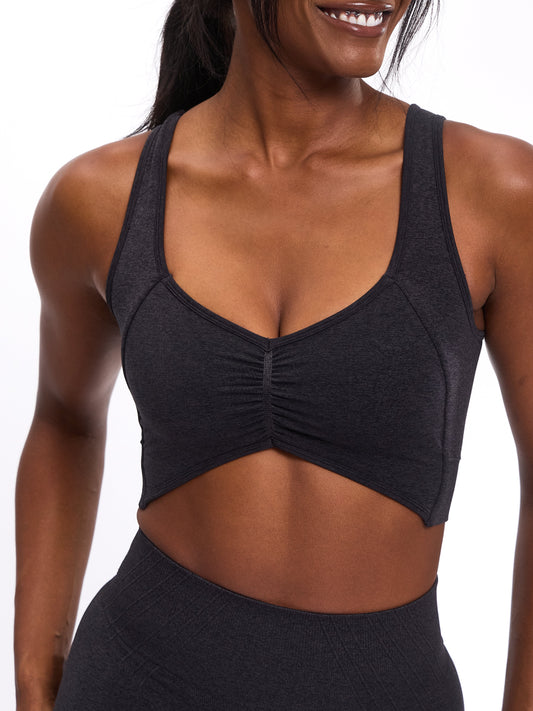 Form Reversible Seamless Sports Bra - Charcoal