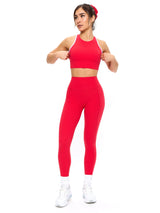 Thumbnail 7 of Legacy Pocket Legging - Salsa Red, 7 of 7