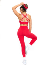 Thumbnail 2 of Legacy Pocket Legging - Salsa Red, 2 of 7