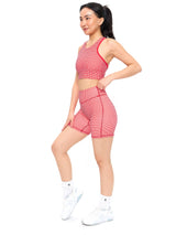 Thumbnail 6 of Geo Sports Bra - Red Gingham, 6 of 6
