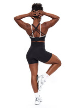 Thumbnail 6 of Geo Sports Bra - Onyx Black and White, 6 of 7