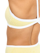 Thumbnail 3 of Dream Heather Contrast Sports Bra - Heather Sunbeam, 3 of 5