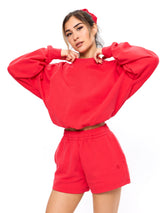 Thumbnail 1 of Story Cloud Pullover - Salsa Red, 1 of 5