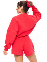 Thumbnail 3 of Story Cloud Pullover - Salsa Red, 3 of 5