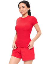 Thumbnail 1 of Nimbus Rib Tee - Salsa Red, 1 of 5