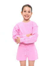 Thumbnail 3 of Mini Cloud Pullover - Pink Sugar, 3 of 6