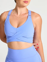 Thumbnail 1 of Candy Wrap Sports Bra - Azul, 1 of 5
