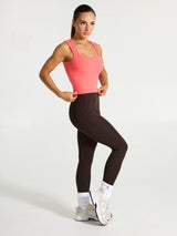 Thumbnail 4 of Butter Square Neck Waist Tank - Tequila Sunrise, 4 of 5