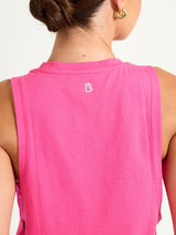 Thumbnail 5 of Run Crop Tank - Pink Crush, 5 of 6