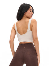 Thumbnail 4 of Ribbed Seamless Crop - Bone, 4 of 5
