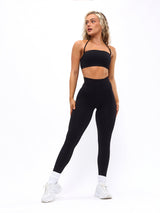 Thumbnail 1 of Waterfall Seamless Legging - Black, 1 of 7