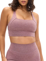Thumbnail 1 of Dream Heather Square Neck Sports Bra - Matter, 1 of 5